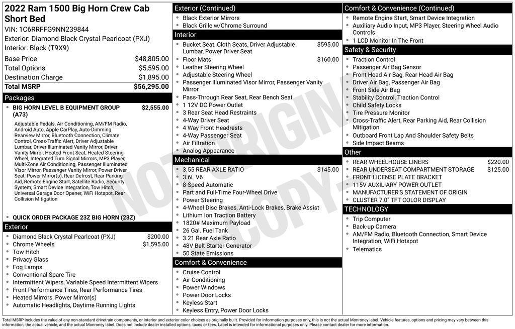 used 2022 Ram 1500 car, priced at $30,314