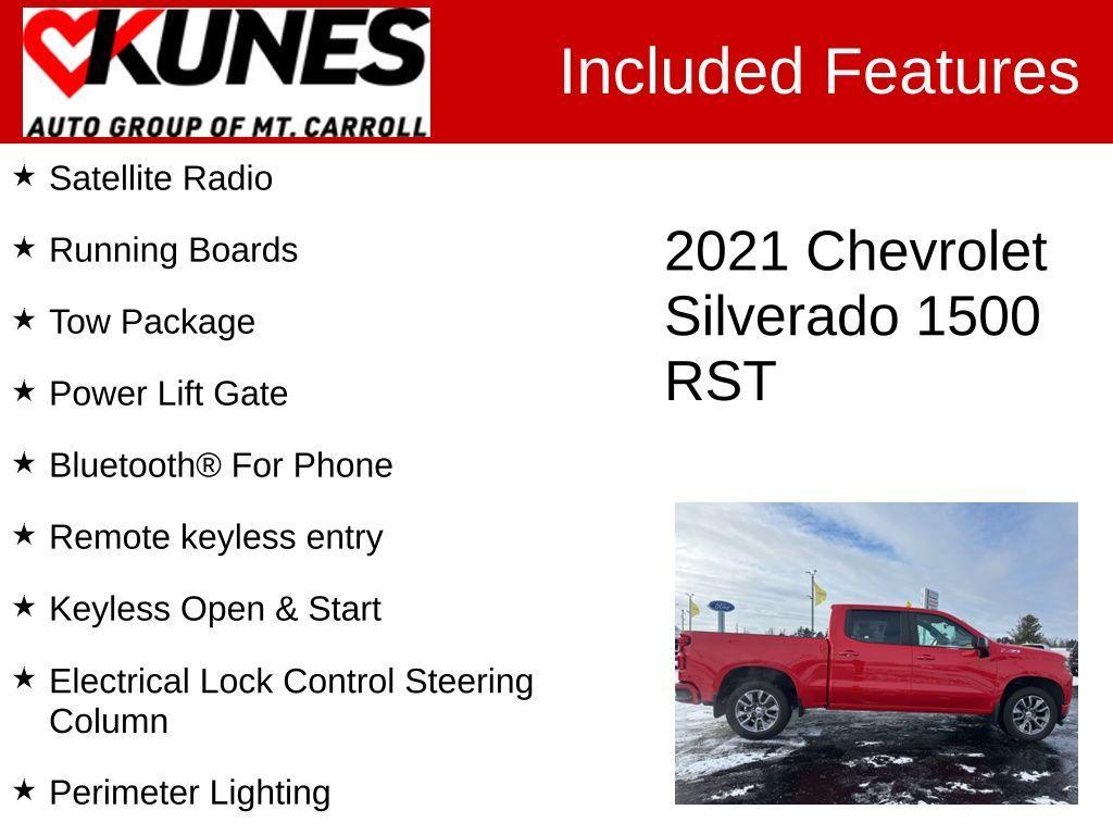 used 2021 Chevrolet Silverado 1500 car, priced at $34,417
