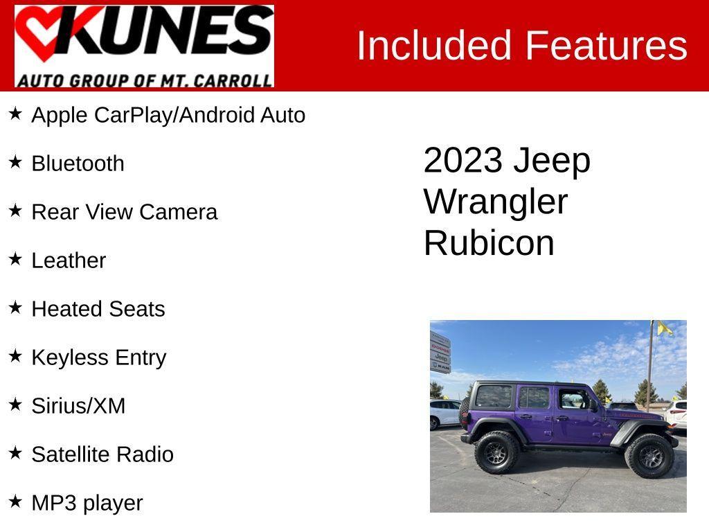 used 2023 Jeep Wrangler car, priced at $36,876