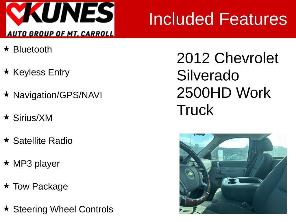 used 2012 Chevrolet Silverado 2500 car, priced at $15,483