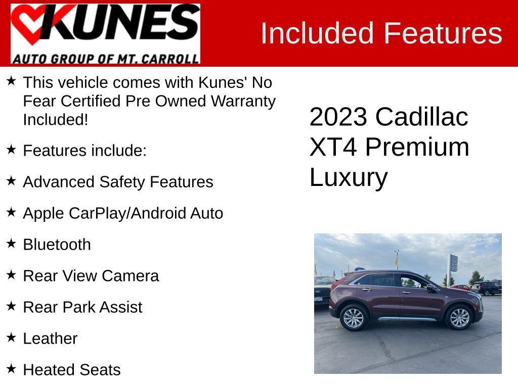 used 2023 Cadillac XT4 car, priced at $22,960