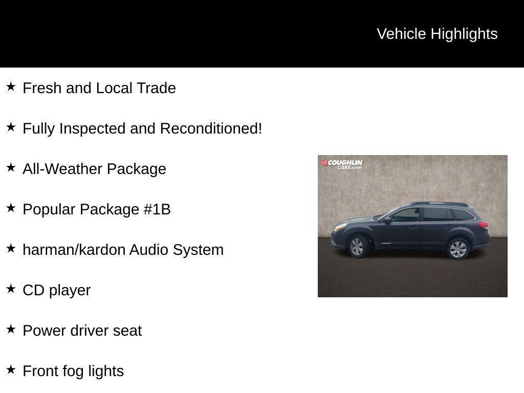 used 2012 Subaru Outback car, priced at $8,296
