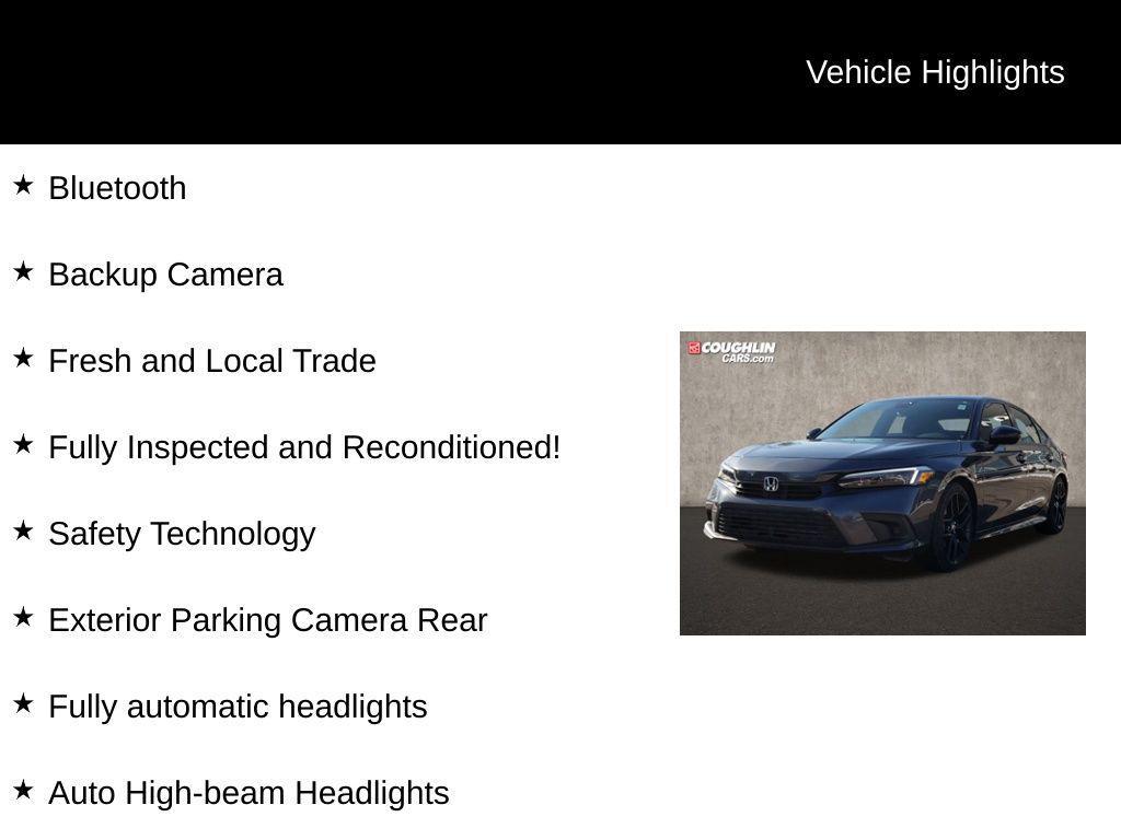 used 2024 Honda Civic car, priced at $21,958