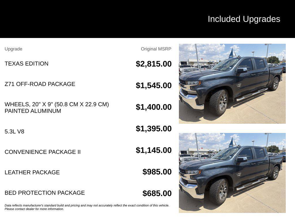 used 2019 Chevrolet Silverado 1500 car, priced at $19,650