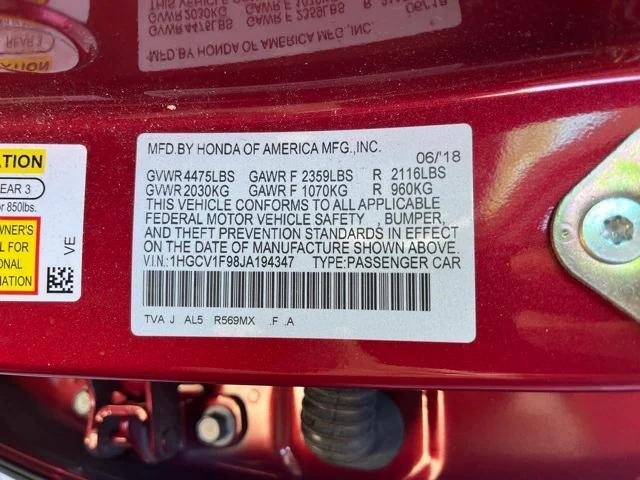 used 2018 Honda Accord car, priced at $21,220