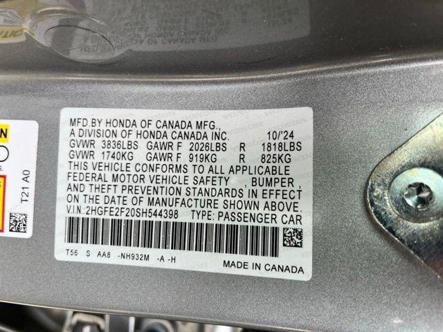 used 2025 Honda Civic car, priced at $25,398