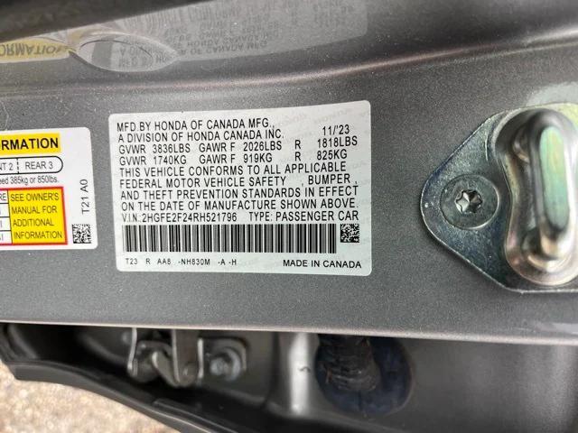 used 2024 Honda Civic car, priced at $22,557