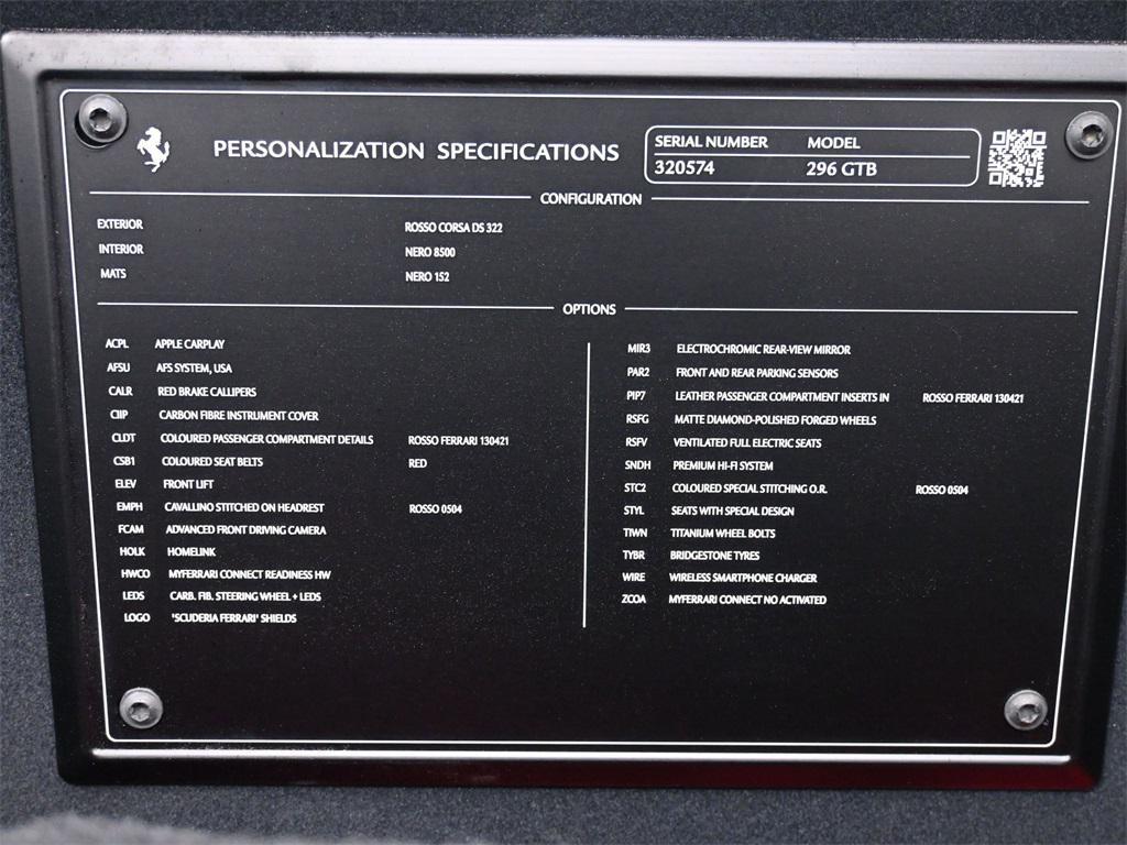 used 2025 Ferrari 296 GTB car, priced at $339,900