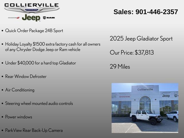 new 2025 Jeep Gladiator car, priced at $41,313