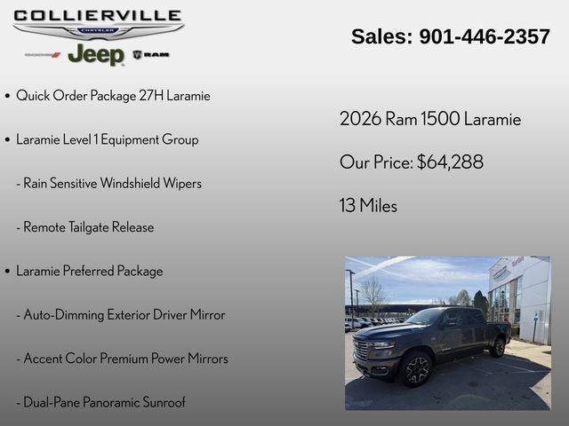 new 2026 Ram 1500 car, priced at $62,788