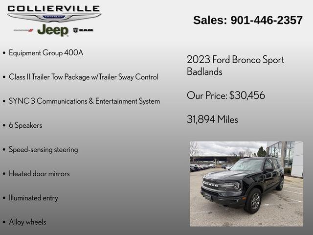 used 2023 Ford Bronco Sport car, priced at $30,456