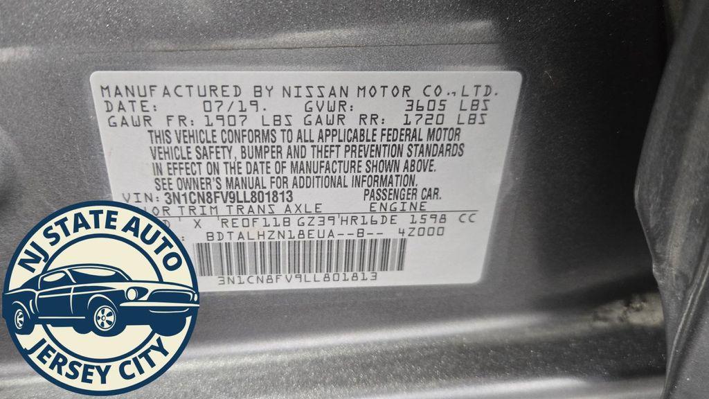 used 2020 Nissan Versa car, priced at $11,375