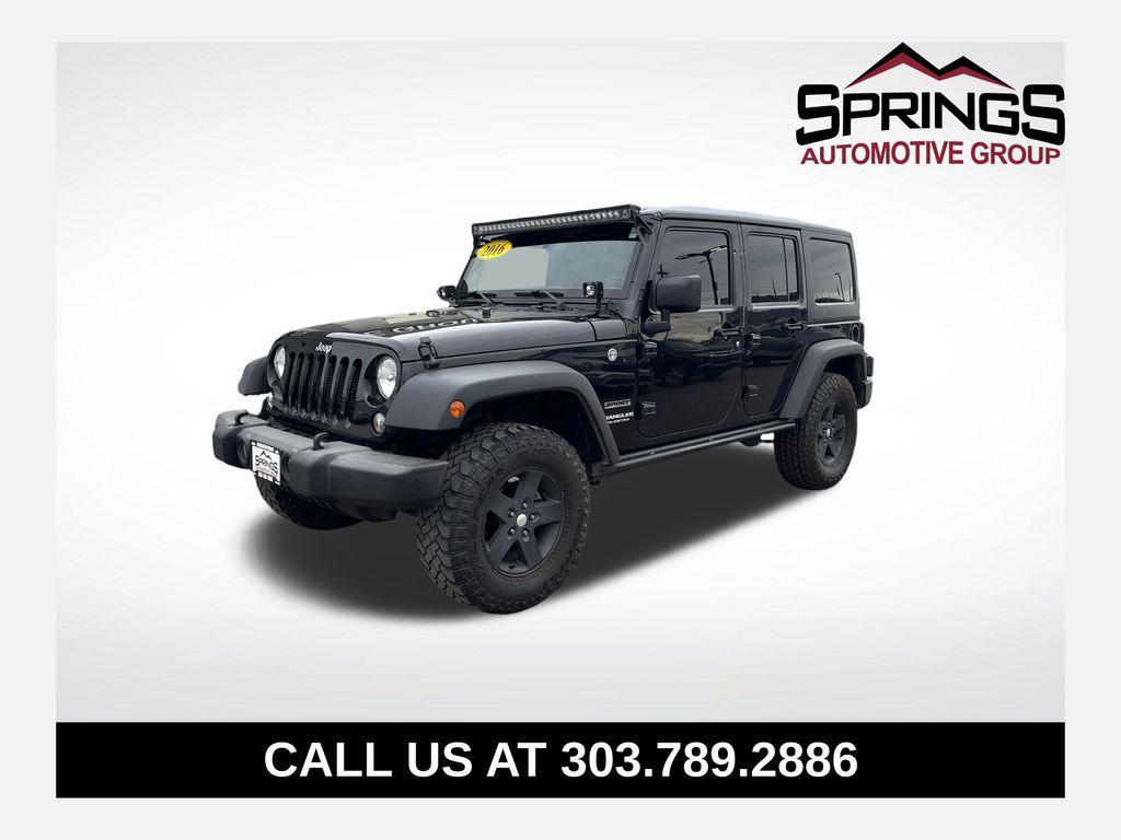 used 2016 Jeep Wrangler Unlimited car, priced at $16,396
