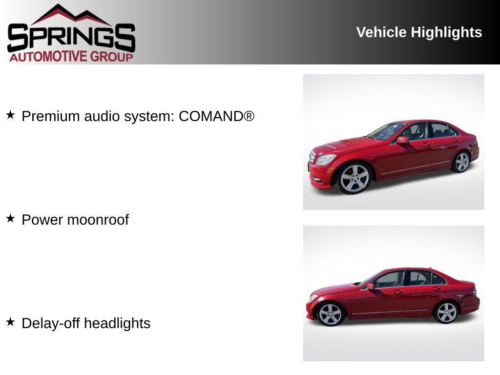 used 2010 Mercedes-Benz C-Class car, priced at $8,998