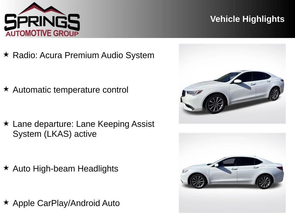 used 2019 Acura TLX car, priced at $19,999