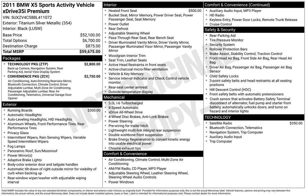 used 2011 BMW X5 car, priced at $7,899
