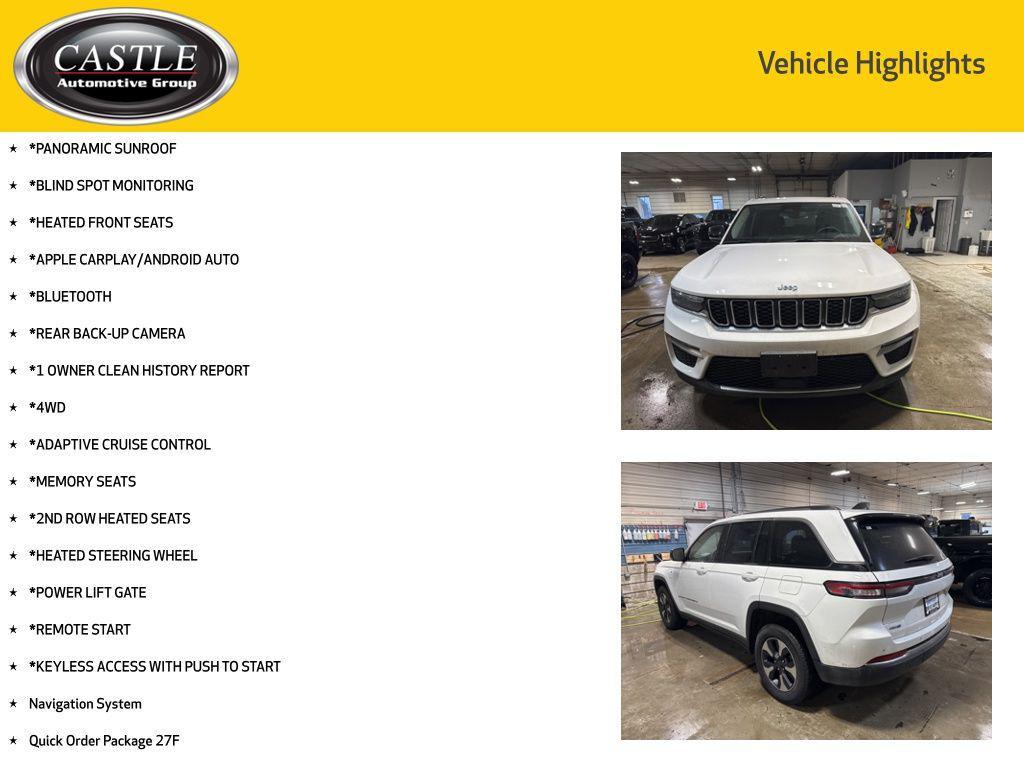 used 2023 Jeep Grand Cherokee 4xe car, priced at $26,677