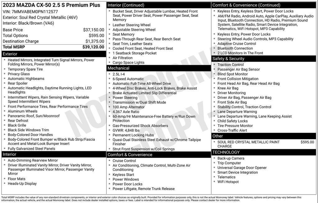used 2023 Mazda CX-50 car, priced at $24,277
