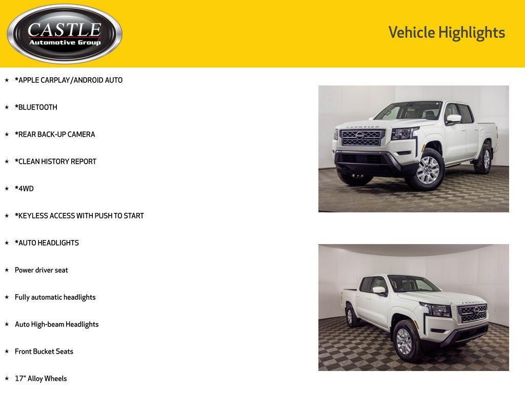 used 2022 Nissan Frontier car, priced at $27,177