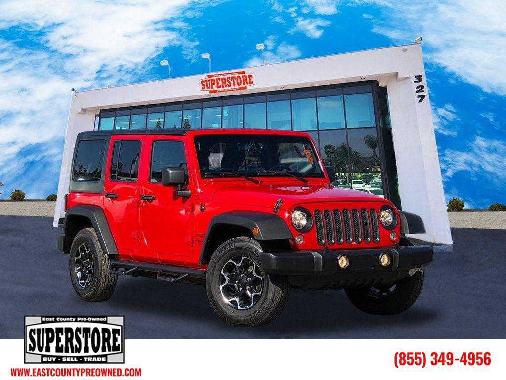 used 2015 Jeep Wrangler Unlimited car, priced at $17,500