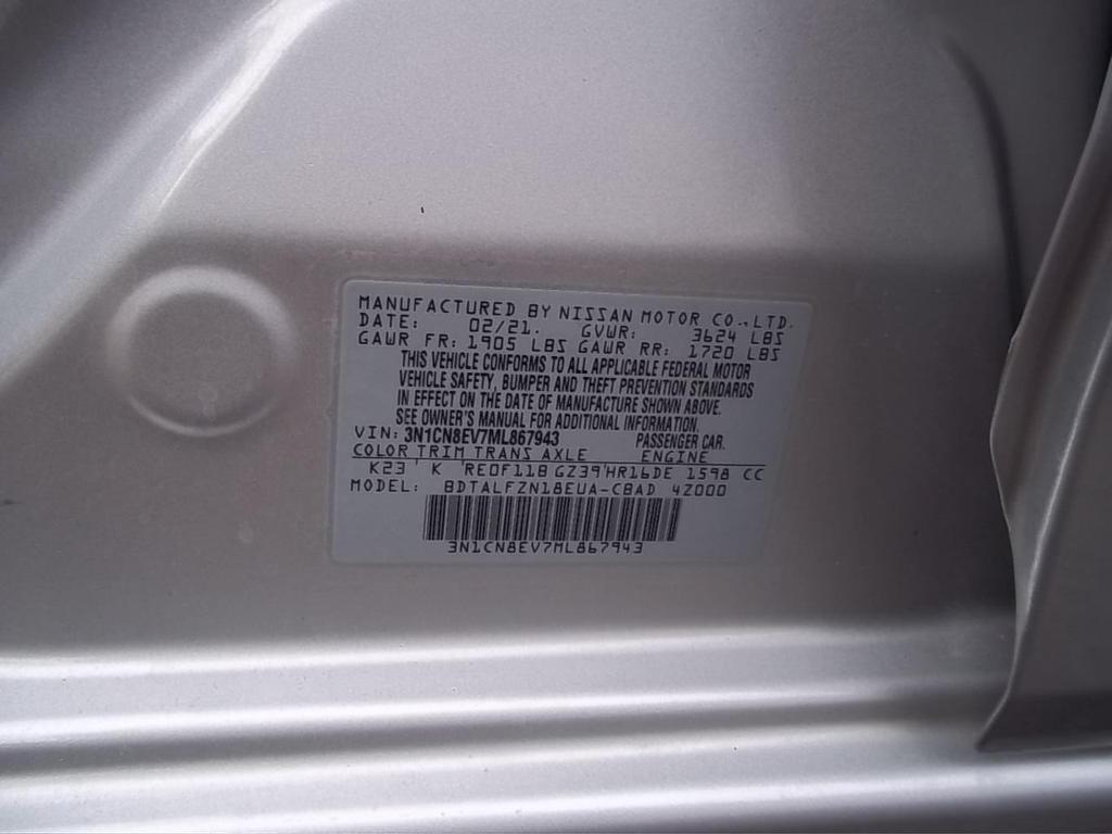 used 2021 Nissan Versa car, priced at $11,444