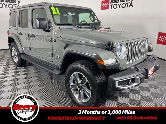 used 2021 Jeep Wrangler Unlimited car, priced at $25,386