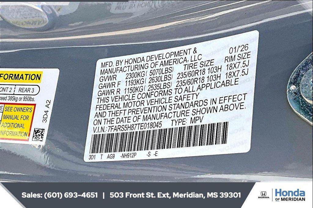 new 2026 Honda CR-V Hybrid car, priced at $38,592