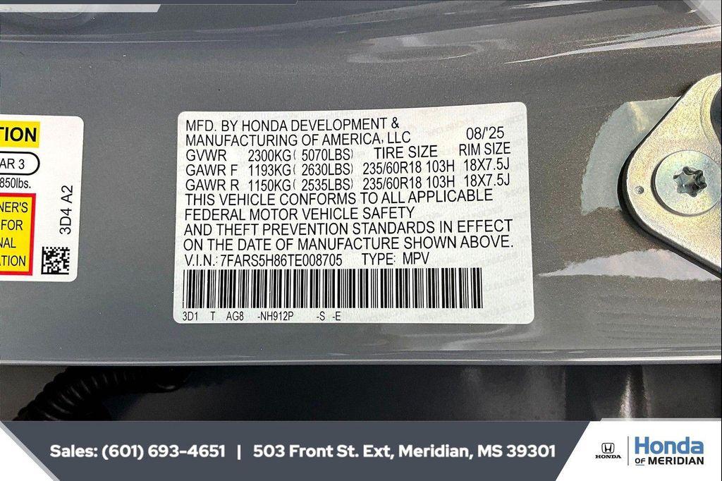 new 2026 Honda CR-V Hybrid car, priced at $38,592