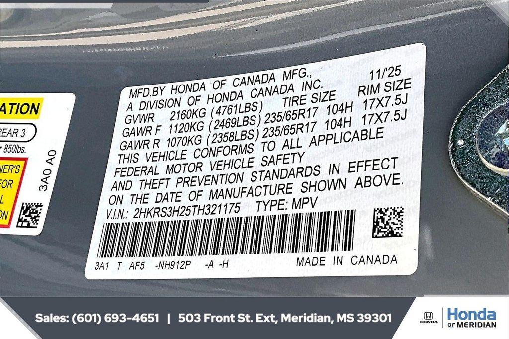 new 2026 Honda CR-V car, priced at $31,502