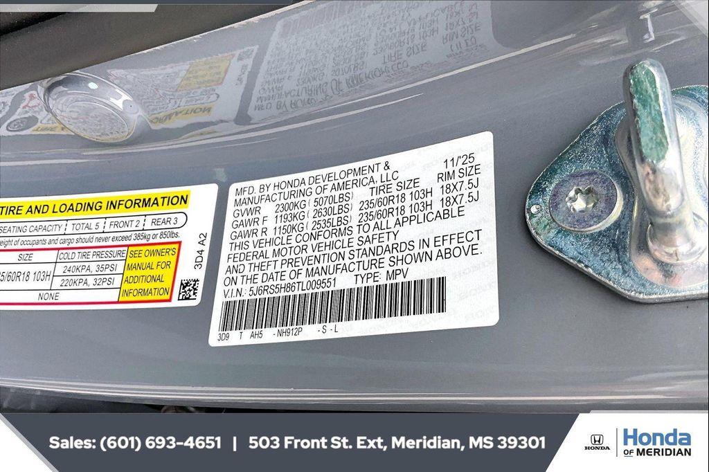 new 2026 Honda CR-V Hybrid car, priced at $38,592