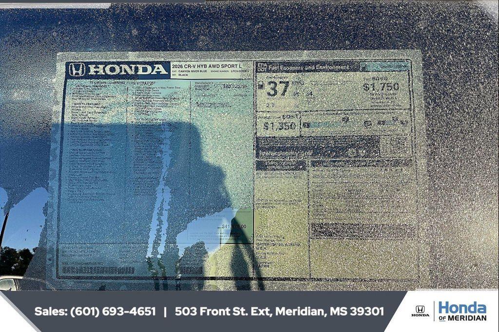 new 2026 Honda CR-V Hybrid car, priced at $39,583