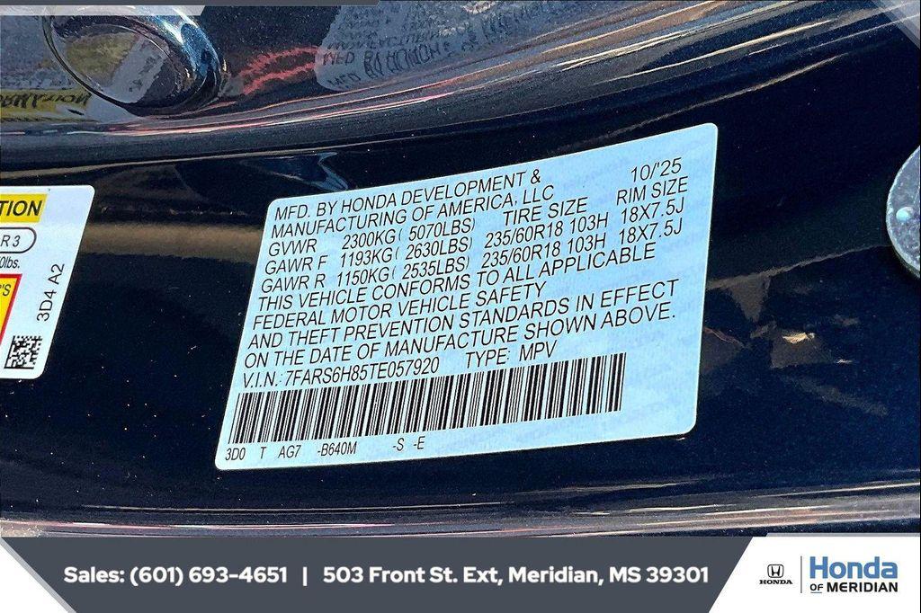 new 2026 Honda CR-V Hybrid car, priced at $39,583