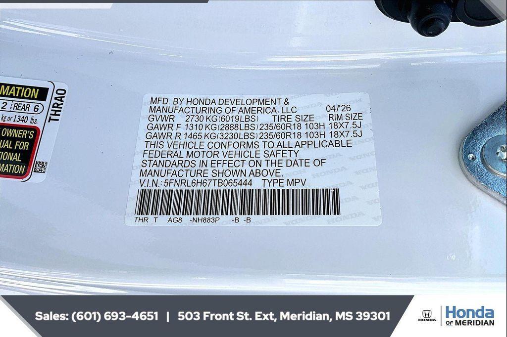 new 2026 Honda Odyssey car, priced at $45,340