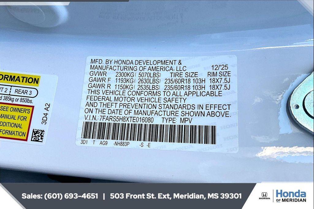 new 2026 Honda CR-V Hybrid car, priced at $38,592