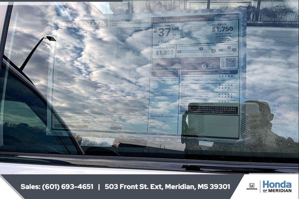 new 2026 Honda CR-V Hybrid car, priced at $40,065