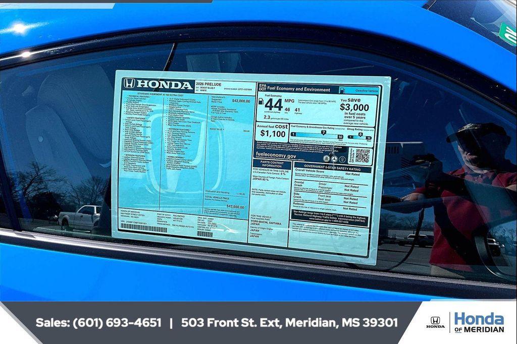 new 2026 Honda Prelude car, priced at $43,650