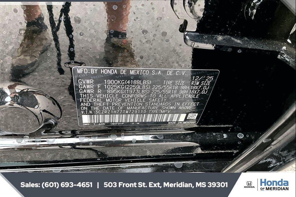 new 2026 Honda HR-V car, priced at $30,087