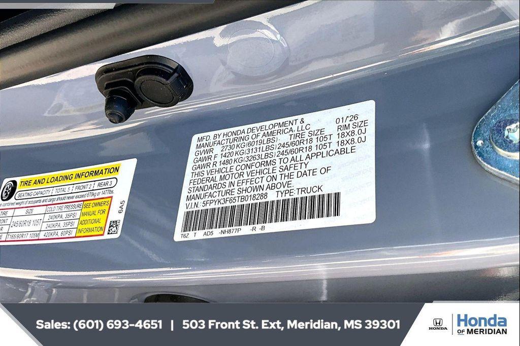 new 2026 Honda Ridgeline car, priced at $47,945