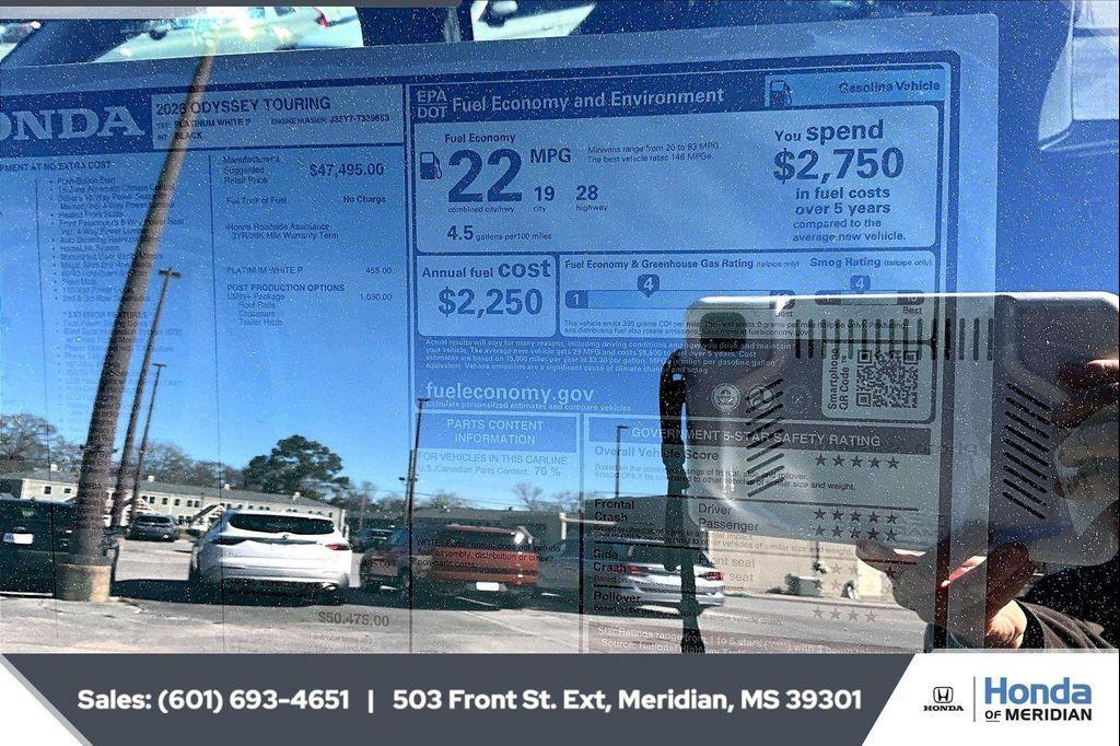 new 2026 Honda Odyssey car, priced at $46,533