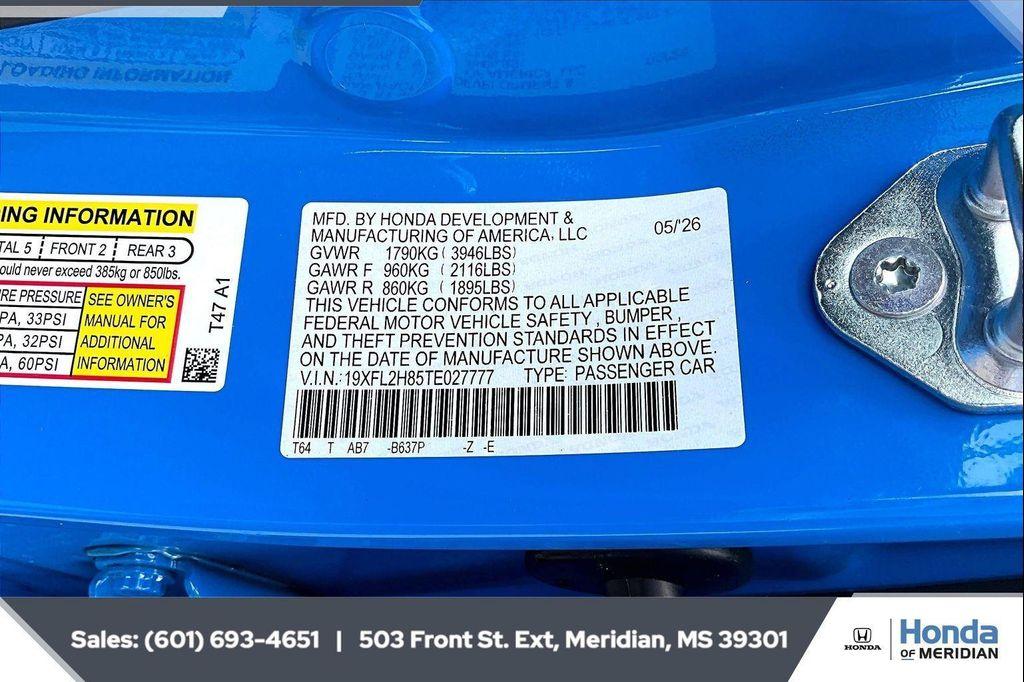 new 2026 Honda Civic car, priced at $29,545