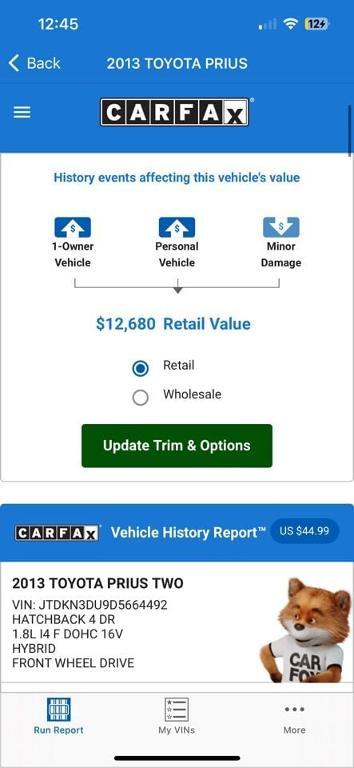 used 2013 Toyota Prius car, priced at $10,999