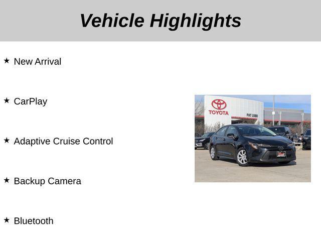used 2024 Toyota Corolla car, priced at $19,866