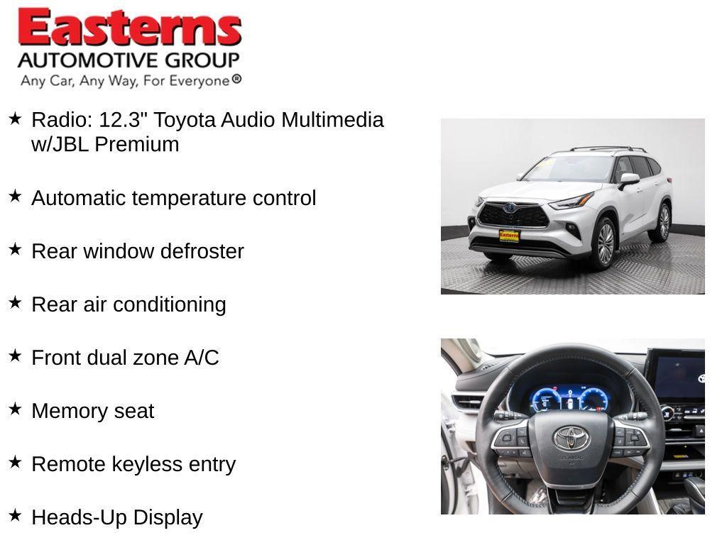 used 2024 Toyota Highlander Hybrid car, priced at $51,950