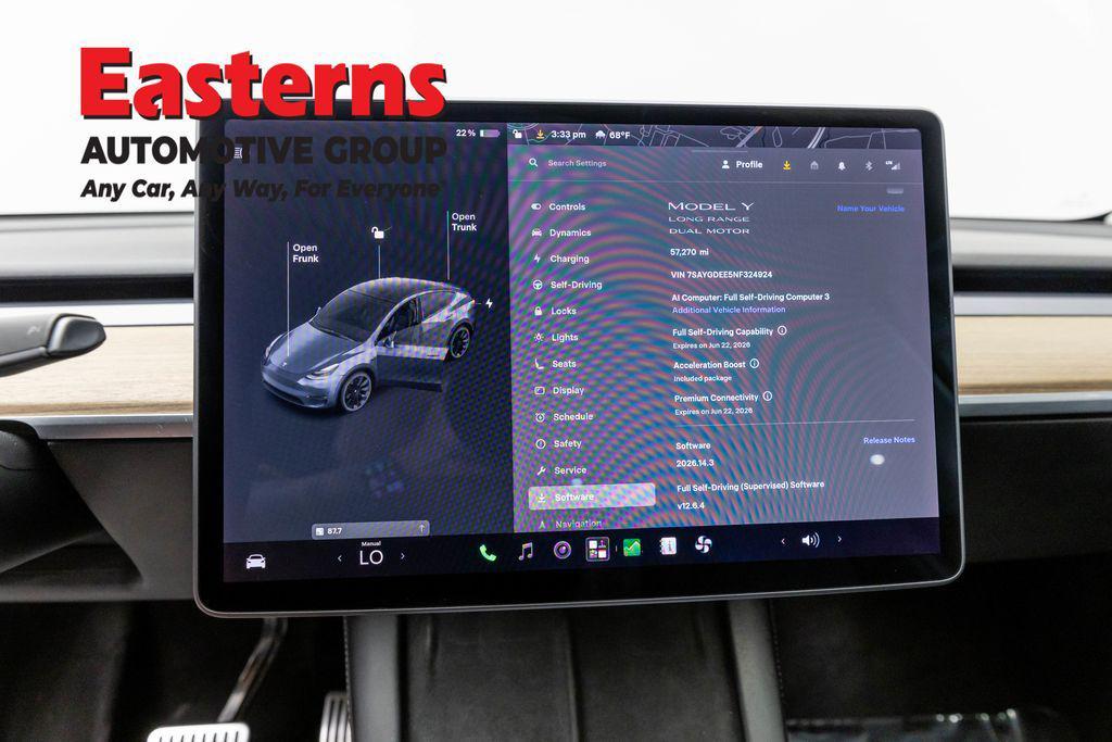 used 2022 Tesla Model Y car, priced at $28,489