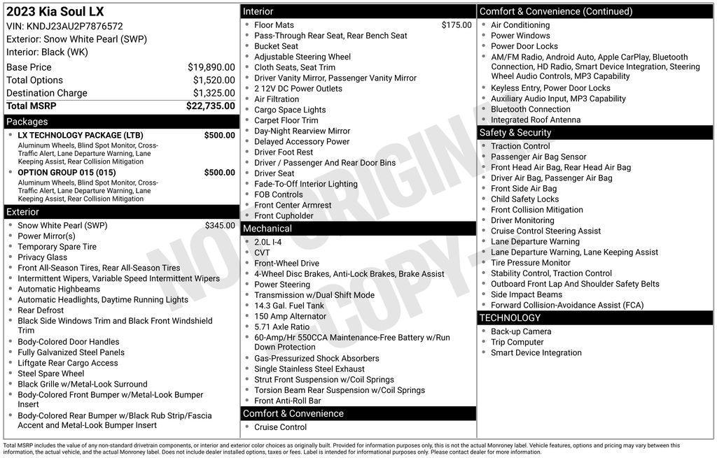 used 2023 Kia Soul car, priced at $16,690