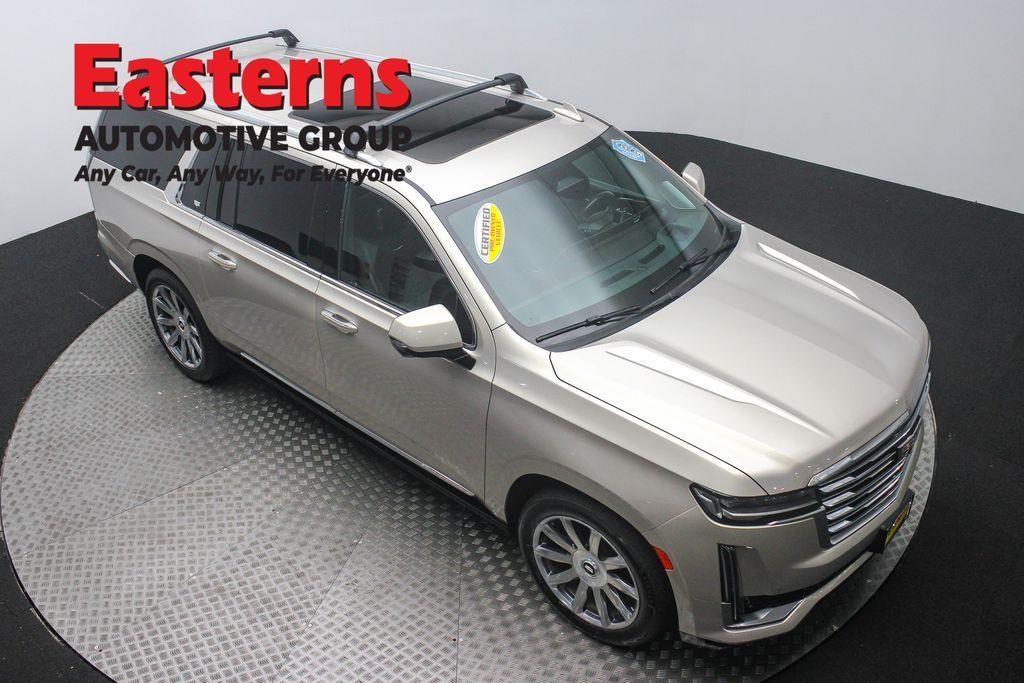 used 2021 Cadillac Escalade ESV car, priced at $58,950