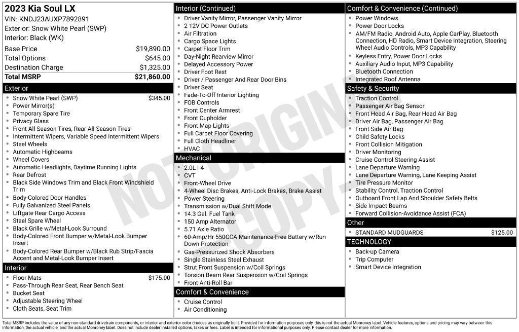 used 2023 Kia Soul car, priced at $15,990