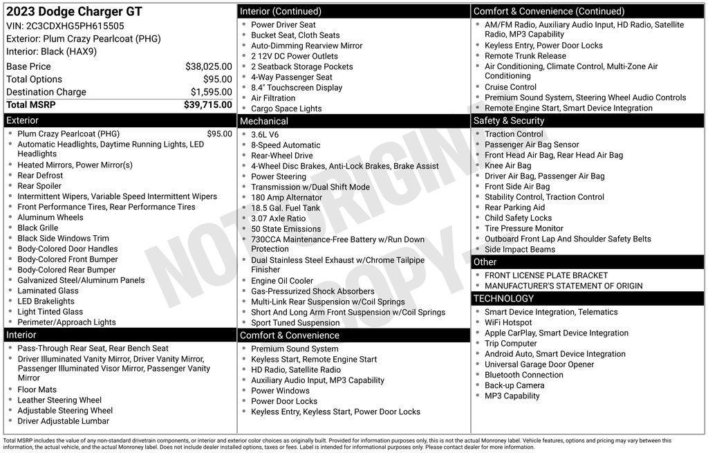 used 2023 Dodge Charger car, priced at $23,825