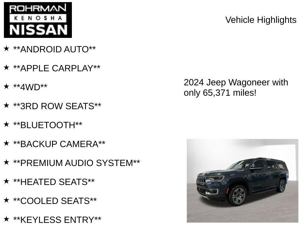 used 2024 Jeep Wagoneer car, priced at $43,574