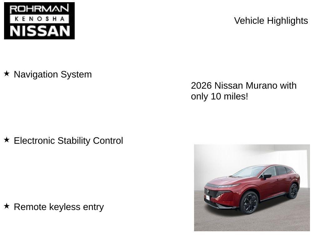 new 2026 Nissan Murano car, priced at $45,395